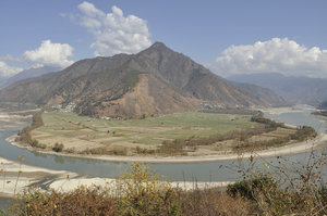 The first bend of Yangtze-River