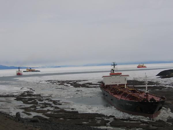 Four Ships in the Sea Ice