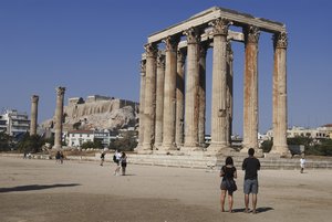 The Massive Temple of Olympian Zeus