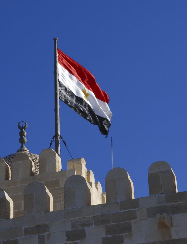 Egypt's Flag Over the Fort