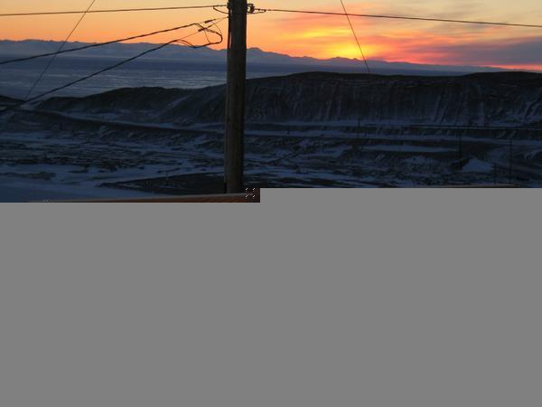 The McMurdo Sign at Sunset