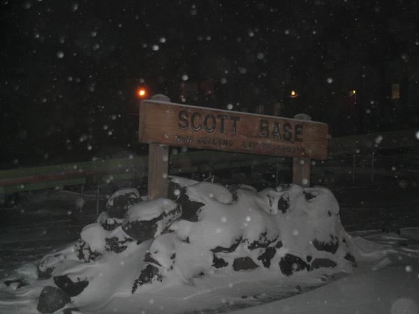 The Scott Base Sign