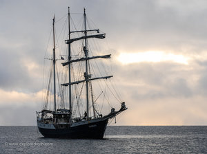 A Tall Ship in the Arctic Ocean