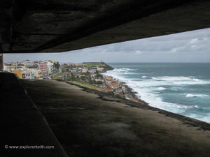 Looking Out of the WWII Bunker - Fuerte San Cristóbal 