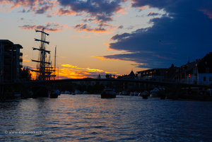Sunset on the Tall Ships