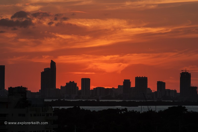 Sunset Over Miami