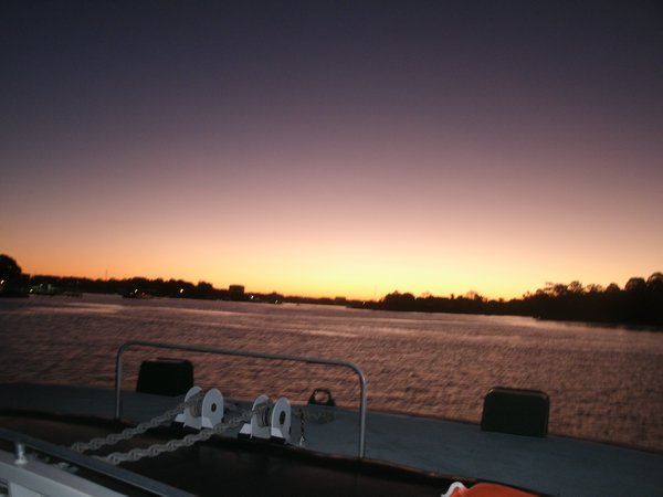 sunset over parramatta river