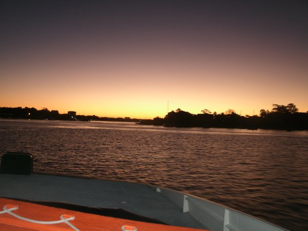 sunset over parramatta river