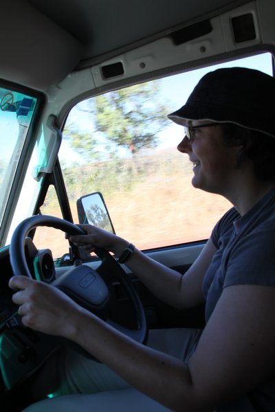 Driving the truck