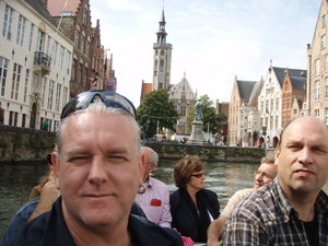 Canal tour in Brugge...