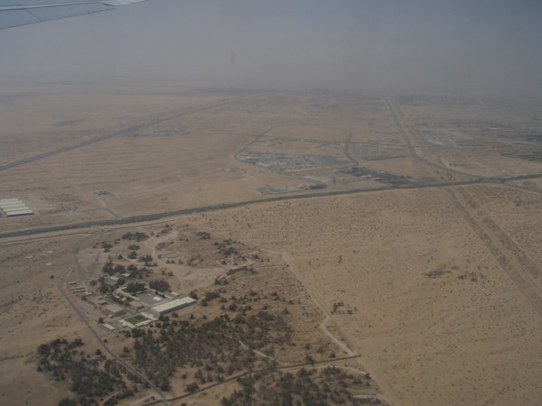 Over the Dubai Desert.