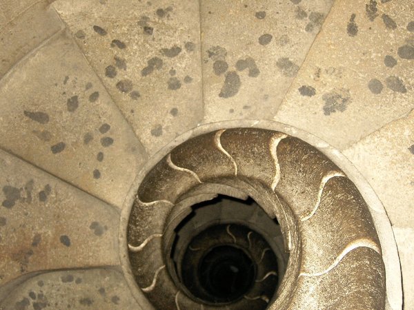 Stairs inside Sagrada Familias