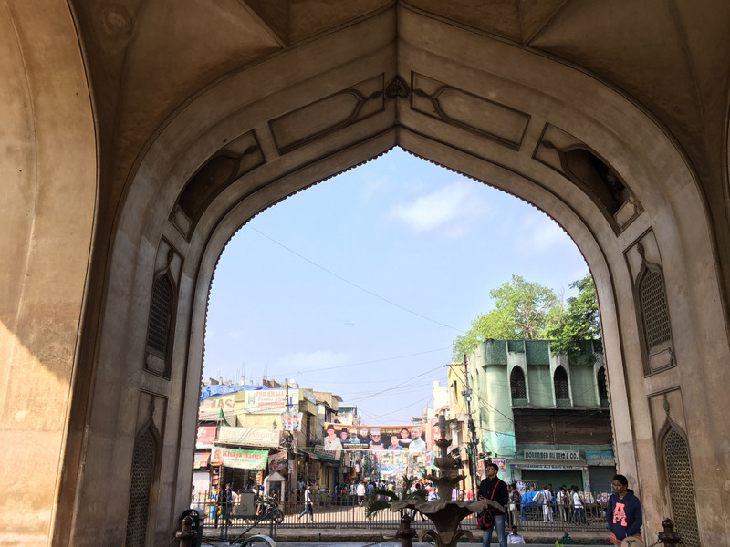 From inside Charminar looking to the market