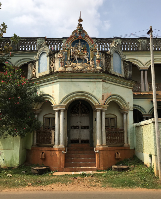 Imposing Chettiar House Entrance