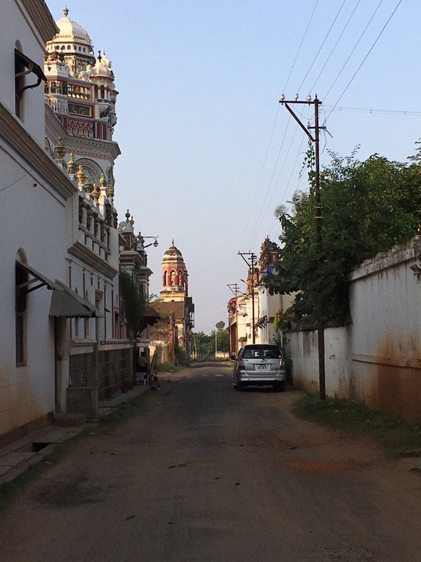 Street scene showing Chettiar Palaces