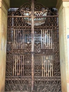 Ornate Iron Work on Entrance Gate