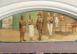 Painting above door in Lakshmi House