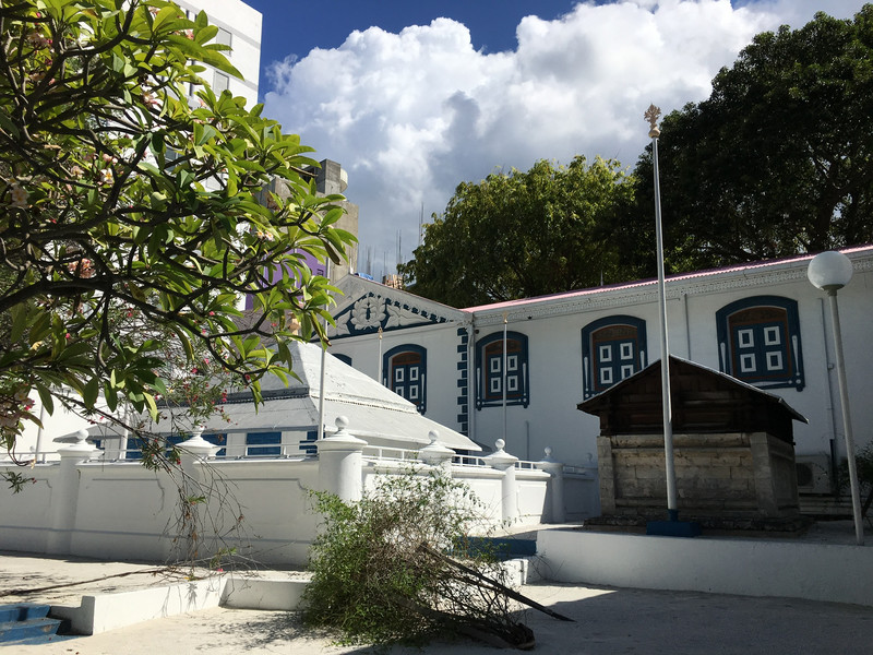 Mausoleum of man who brought Islam to the Maldives and the sultan who converted 