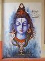 Shiva painting on the Painkulam temple