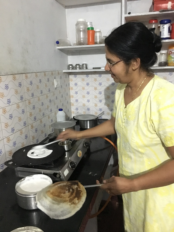 Sreela demonstrates how to cook a perfect dosai
