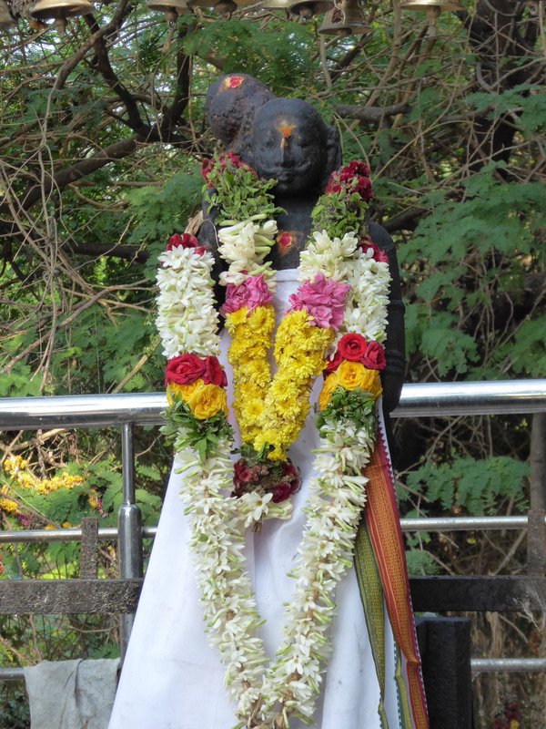Karuppa Swami with Garlands