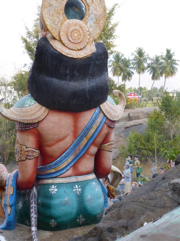 A rear View of one of the Deities