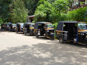 slow business for the rickshaw drivers