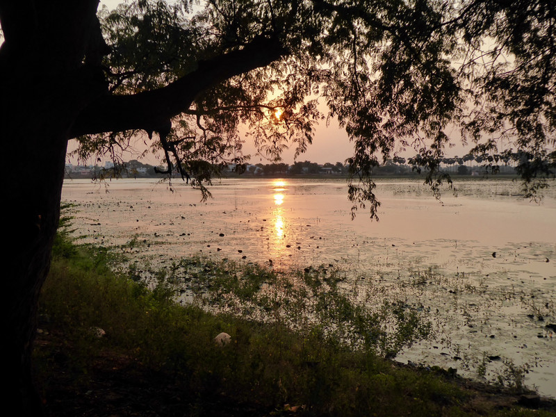 sunset at the lake 