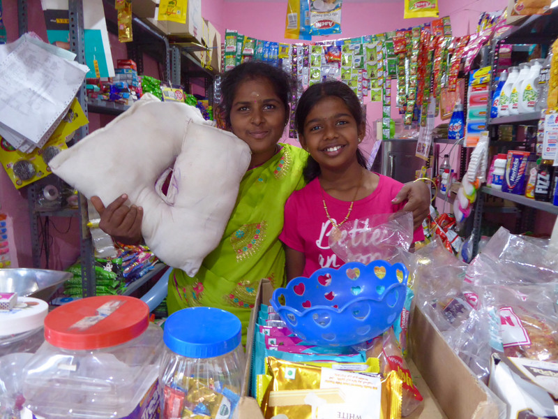 Tailor Selvamani and her 11 year old daughter Shamily