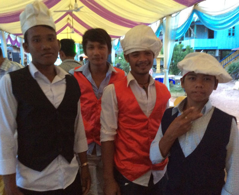 Part of the catering team from Phnom Penh