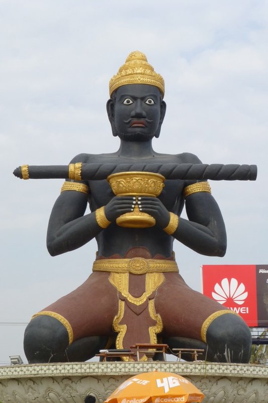 The Iconic figure that welcomes travelers to Battambang