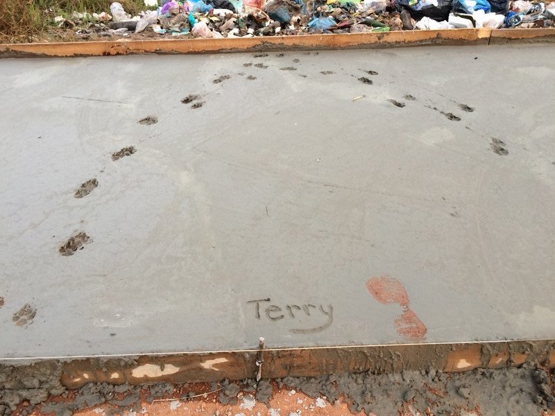 Terry immortalized in Cambodia
