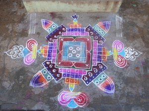 The completed Rangoli 