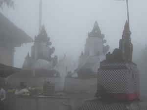 Temple in mist