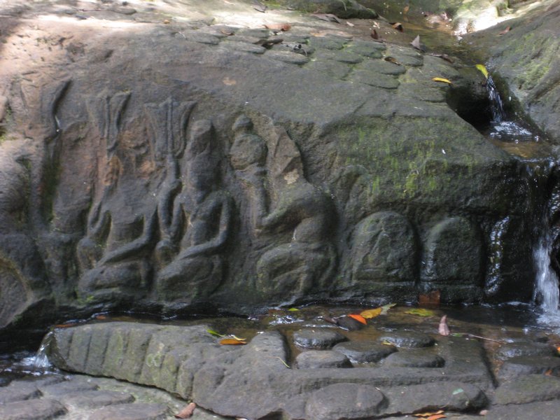 River Carvings-400 Years Before Angkor Wat!