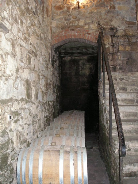 Inside the winery
