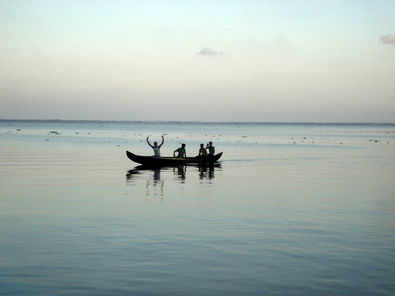 Calm Vembanad lake
