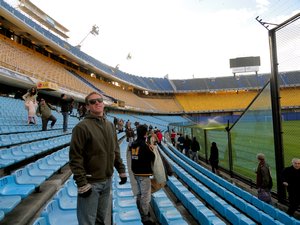 Johaan in the Boca Juniors Stadium