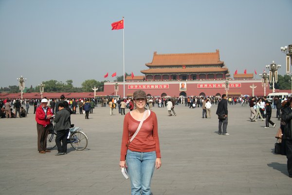 Erin in Tiananmen Square
