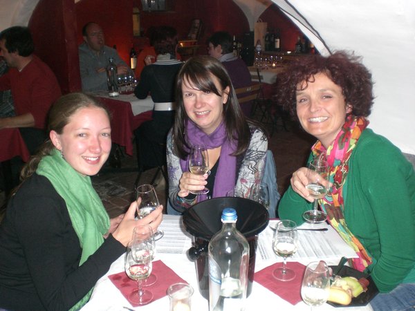 me, Martine and Als at the wine tasting
