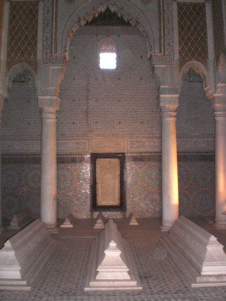 inside Saadian tombs