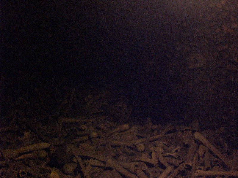 bones in the catacombs