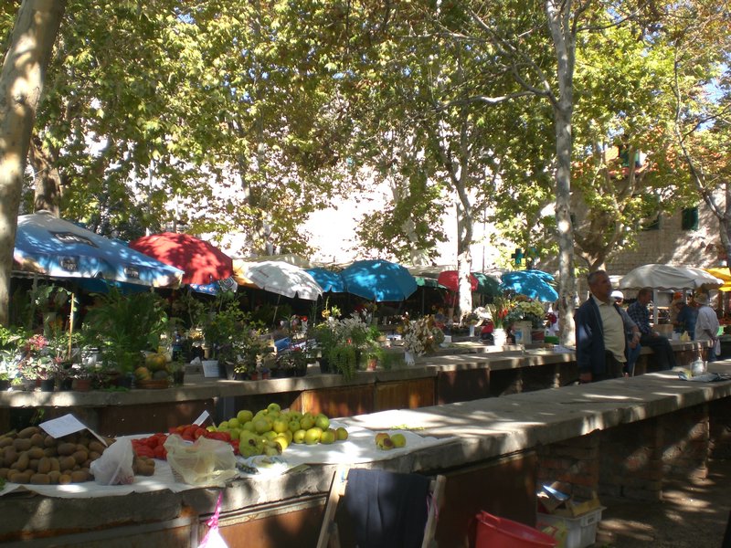 market in Split