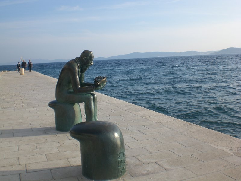 statue on seafront