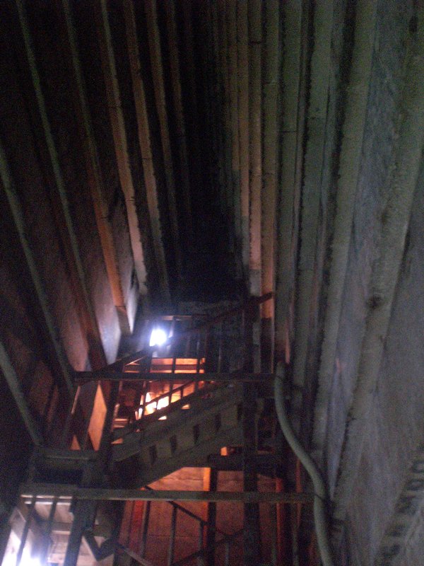 vaulted ceiling in the red pyramid