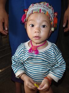 Gorgeous baby at the first village