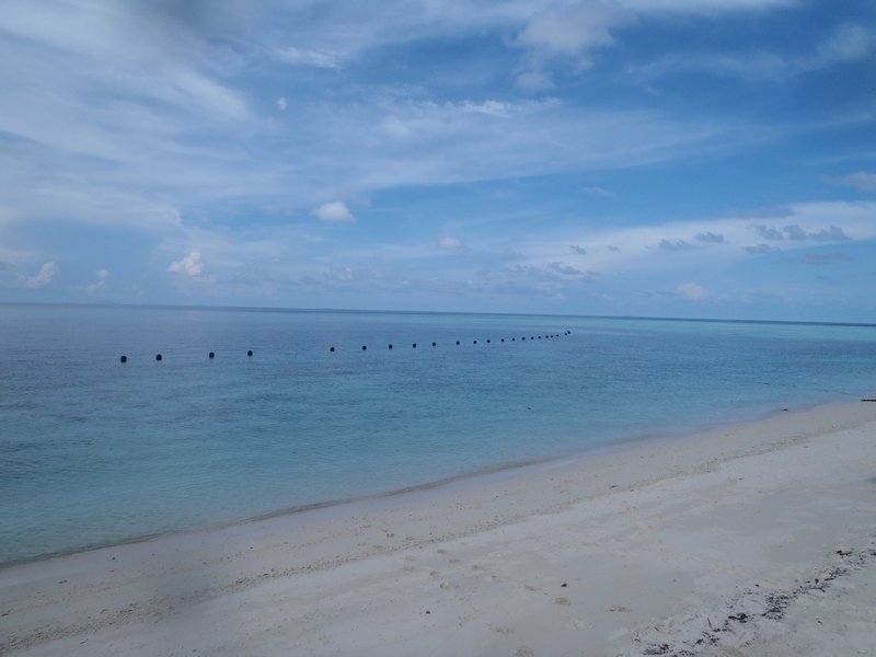 The beach on Sipadan