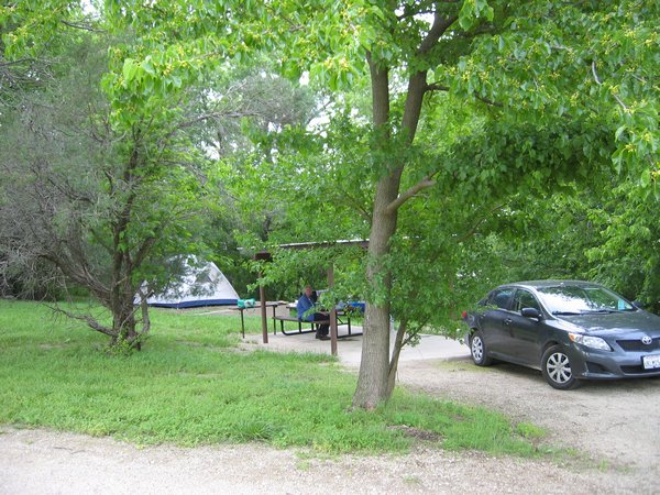 Campsite at Lake Council Grove