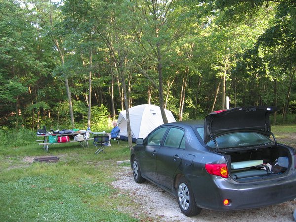 Campsite at Mark Twain State Park