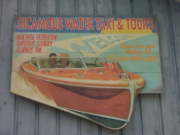 Classic signage at Lake Shuswap